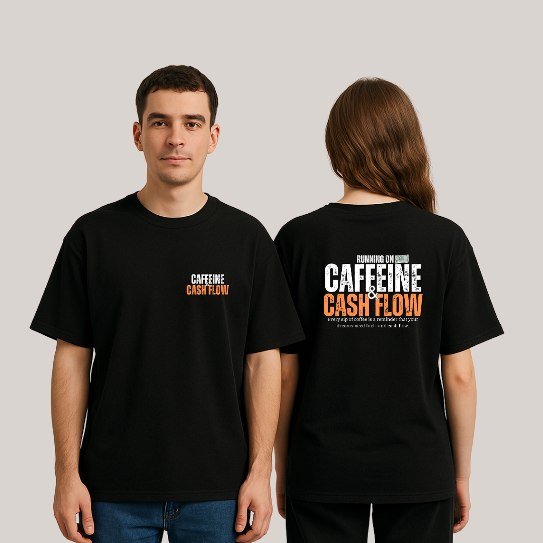 Caffeine & Cashflow Oversized T-Shirt