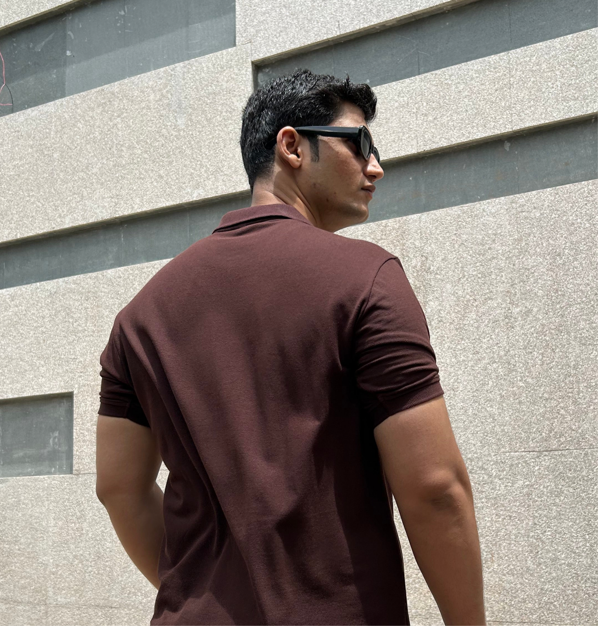 Coffee Brown Men’s Polo T-shirt