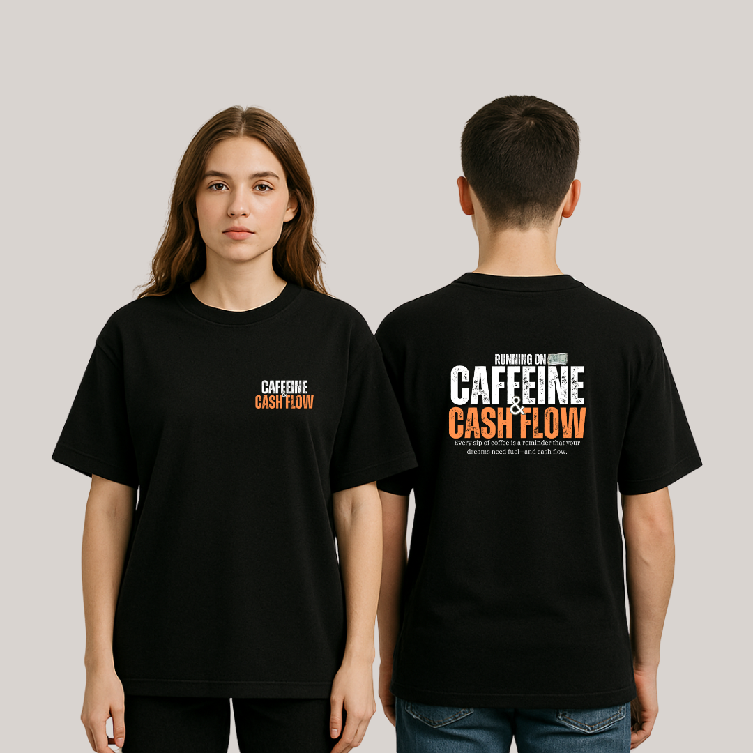 Caffeine & Cashflow Oversized T-Shirt