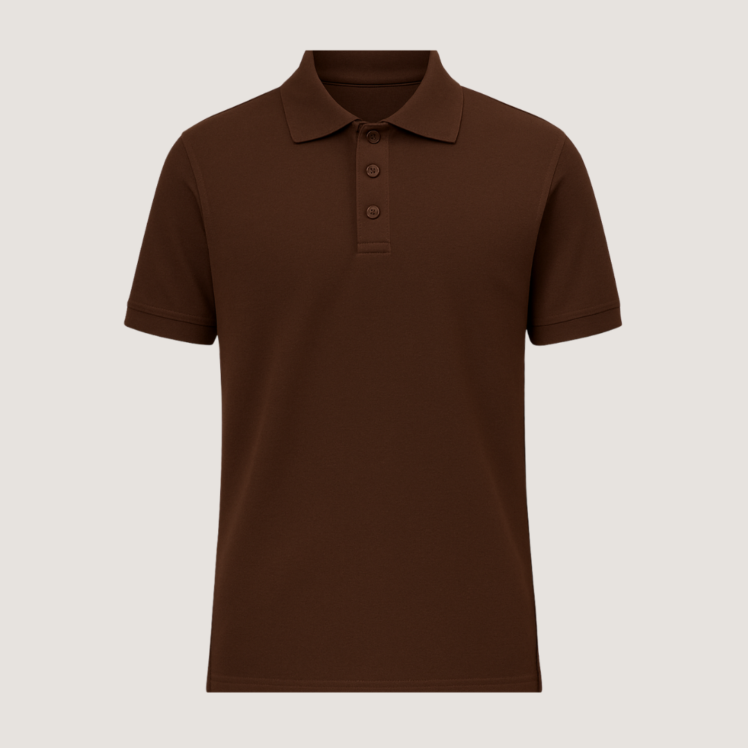 Coffee Brown Men’s Polo T-shirt