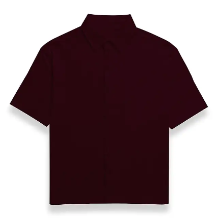Maroon Unisex Oversized Shirt